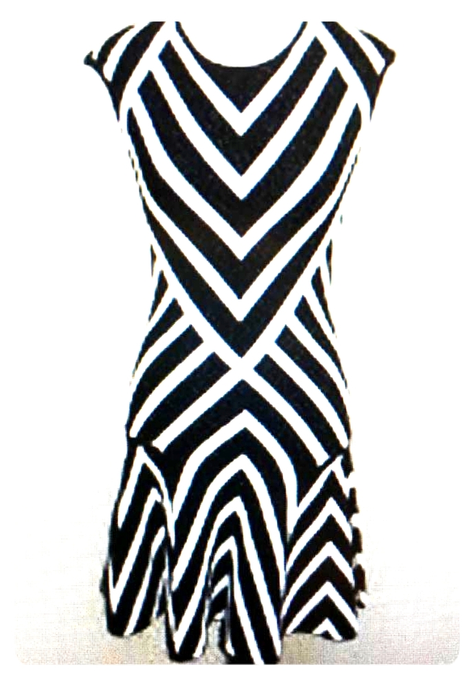 Banana Republic Chevron stripe dress XL